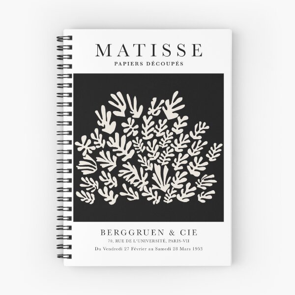 Item preview, Henri Matisse Sheaf, Paper Decoupes Art black back, Matisse Cutout's designed and sold by re-make-.