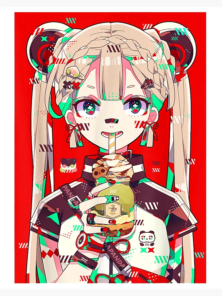 Anime Girl Aesthetic Japanese Waifu Otaku Digital Art by L E O