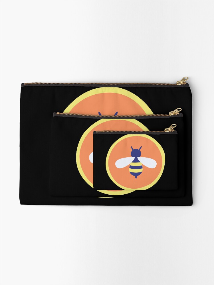 Thumbnail 2 of 4, Zipper Pouch, Bee designed and sold by Shrewd-Mood.