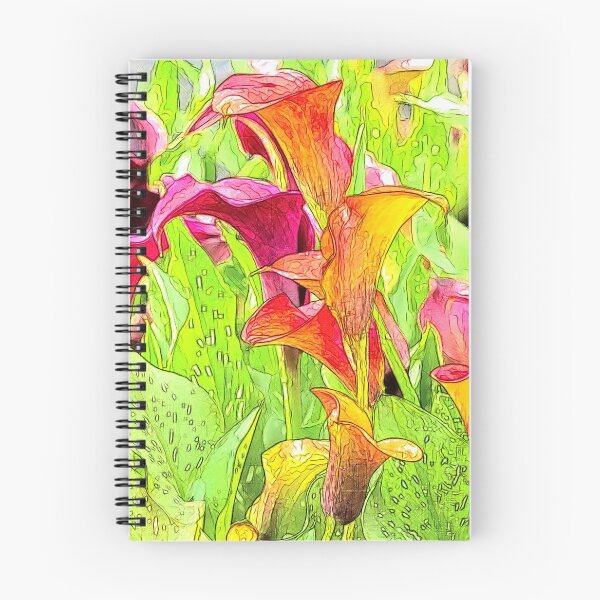 Item preview, Beautiful Calla Lily Color Sketch Full Print Lily of The Valley   designed and sold by aventi24.