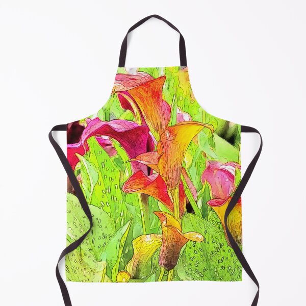 Item preview, Beautiful Calla Lily Color Sketch Full Print Lily of The Valley designed and sold by aventi24.