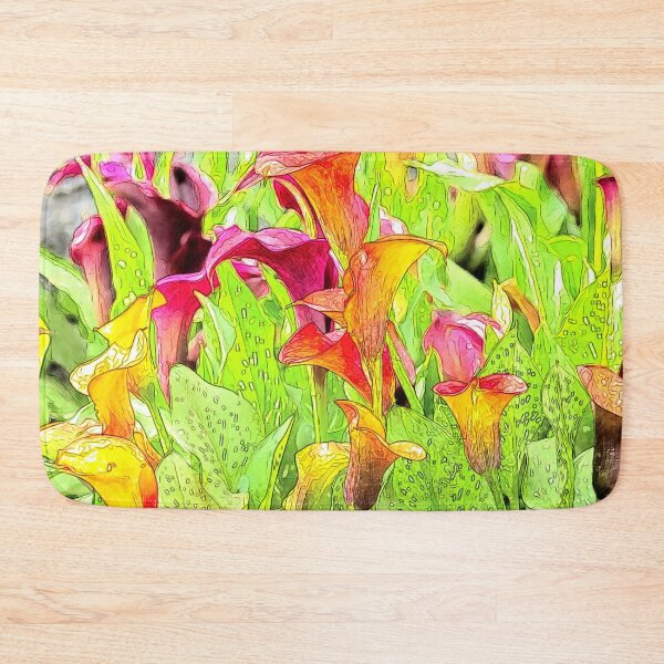 Item preview, Beautiful Calla Lily Color Sketch Full Print Lily of The Valley   designed and sold by aventi24.