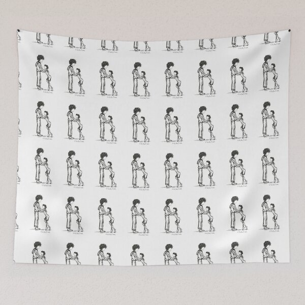Item preview, Figuras minimalistas a punto de abrazar designed and sold by Hurlyburlys.