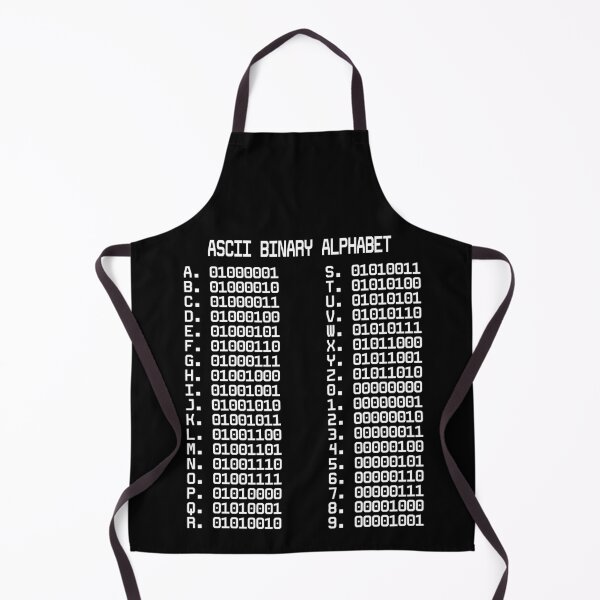 Item preview, Hacker ASCII  Binary Alphabet  & Numbers Table B  designed and sold by clubtee.