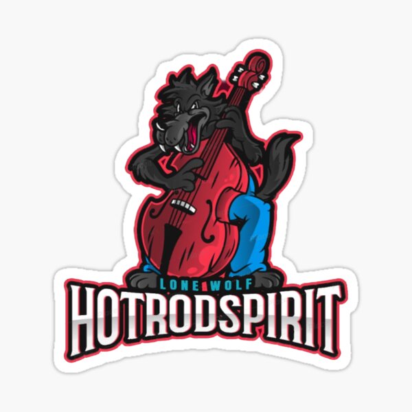 Aperçu de l'œuvre loup a contrebasse  hotrodspirit lone wolf créée et vendue par hotrodspirit.