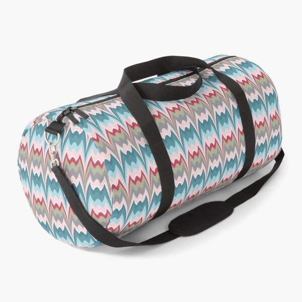 Item preview, Bargello curved flame stitch blue pink designed and sold by colorofmagic.