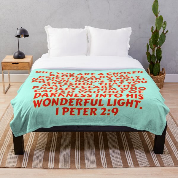 Aperçu de l'œuvre Verset biblique 1 Pierre 2:9 créée et vendue par Prayingwarrior.