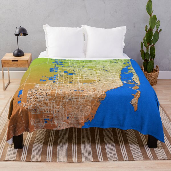 Item preview, Miami Florida Map Sun Art designed and sold by Wizardofpizza.