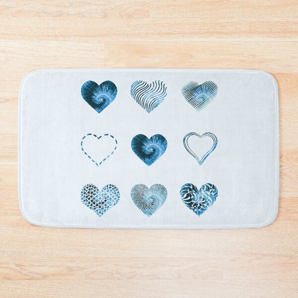 Item preview, Tie Dye Light Blue Hearts variety value pack designed and sold by everything4eva.