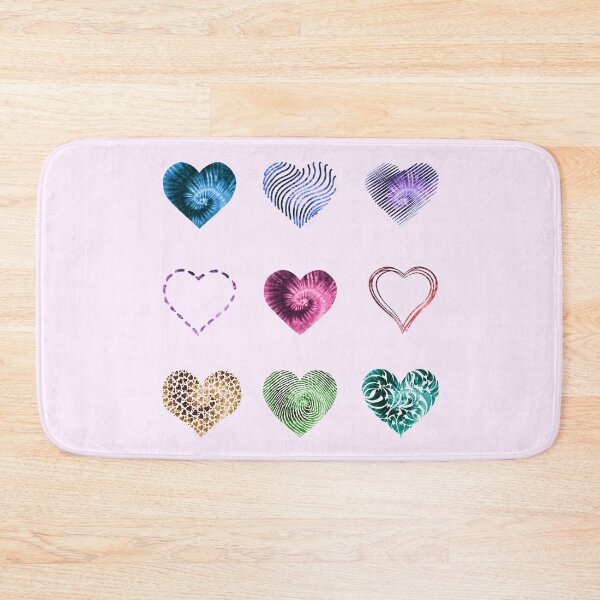 Item preview, Tie Dye Rainbow Hearts variety value pack designed and sold by everything4eva.