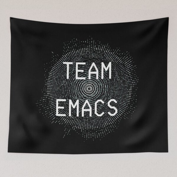 Item preview, Vi Vs Emacs Wars — Team Emacs designed and sold by Nathalie Aynié.