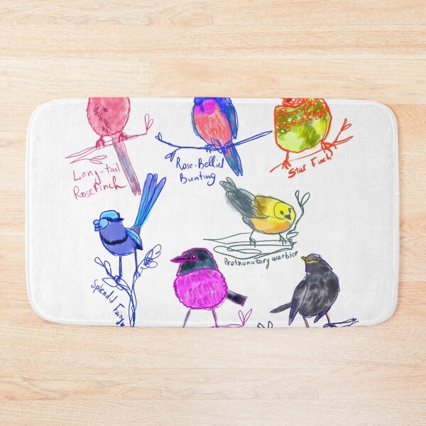 Item preview, Spring birds line art, birdwatching lovers gift designed and sold by orangerinka.