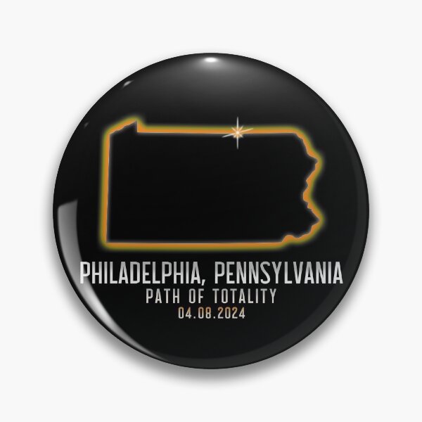 Artikelvorschau, Philadelphia Pennsylvania 4.8.24 Path Total Solar Eclipse Gear entworfen und verkauft von DynamicDesign.
