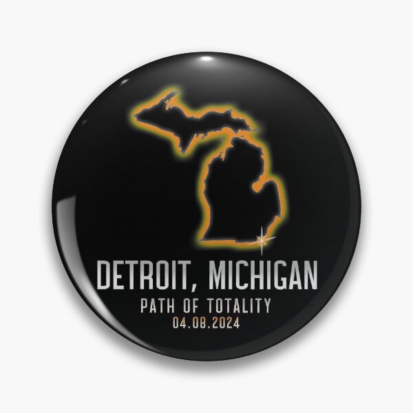 Artikelvorschau, Detroit Michigan Path Of Totality 4.8.24 Total Solar Eclipse Gear entworfen und verkauft von DynamicDesign.