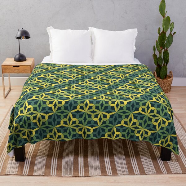 Item preview, Geometric Flower Petal Pattern (Green Yellow) designed and sold by John Uttley.