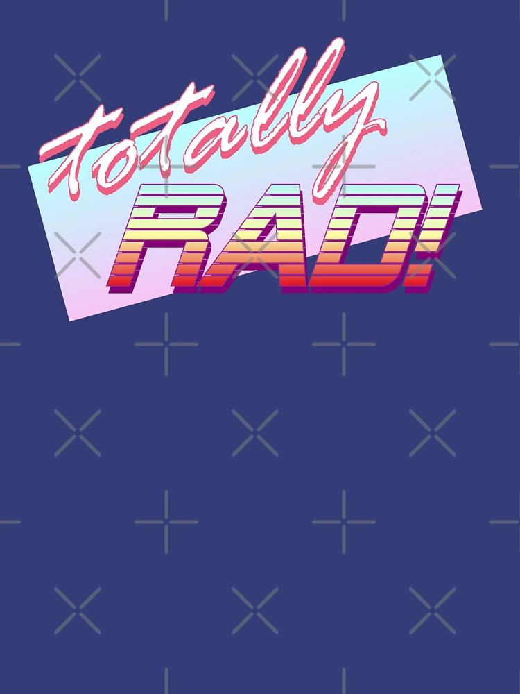 Thumbnail 4 von 4, T-Shirt mit V-Ausschnitt, Total RAD! designt und verkauft von Riott Designs.