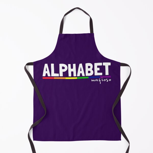 Item preview, Alphabet Mafioso Rainbow LGBT Typography designed and sold by Happy Puppy Print On Demand.
