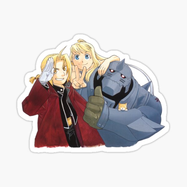 Anime Alchmist entièrement en métal Sticker