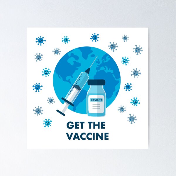 Item preview, Get the vaccine illustration covid-19 designed and sold by Benartstudio.