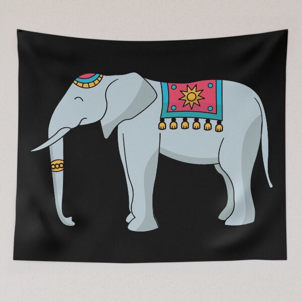 Item preview, Asian Elephant with Decorations Animals designed and sold by Blok45.