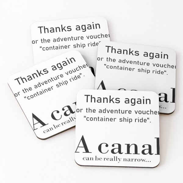 Item preview, Container ship sinking Panne Humor channel irony designed and sold by Andreas-Jaeger.
