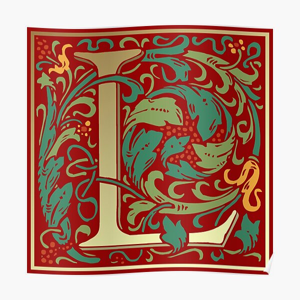 Illuminated Letter Posters | Redbubble