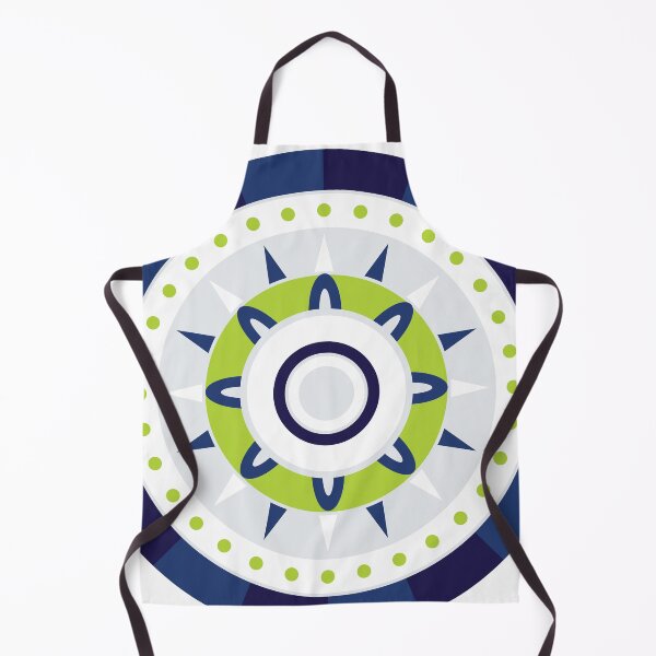 Item preview, Tribal Inspired Circle Pattern | Ornamental round pattern - Blue and Green designed and sold by beanibooi.
