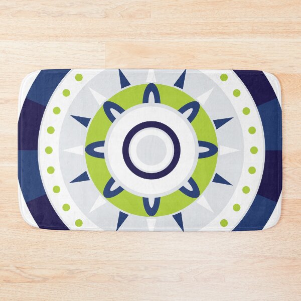 Item preview, Tribal Inspired Circle Pattern | Ornamental round pattern - Blue and Green designed and sold by beanibooi.