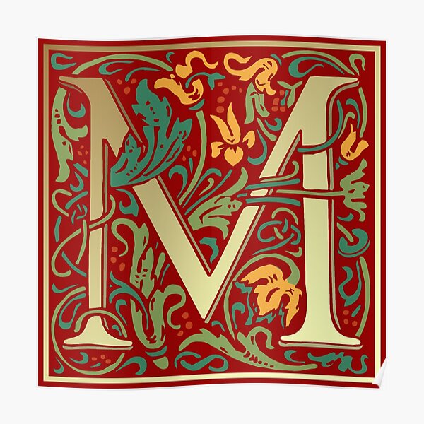 illuminated letters m