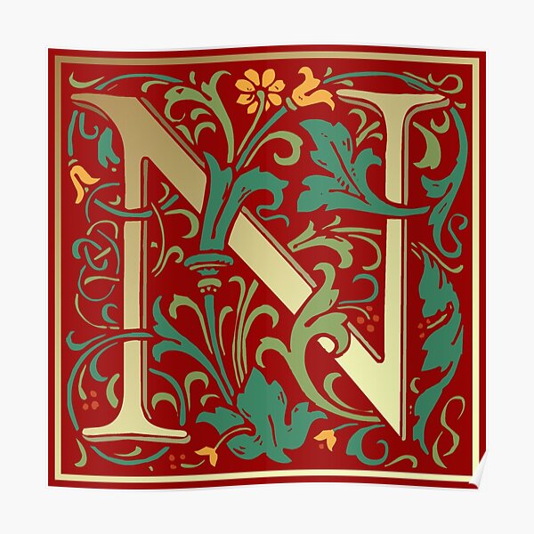 Illuminated Letter Posters | Redbubble