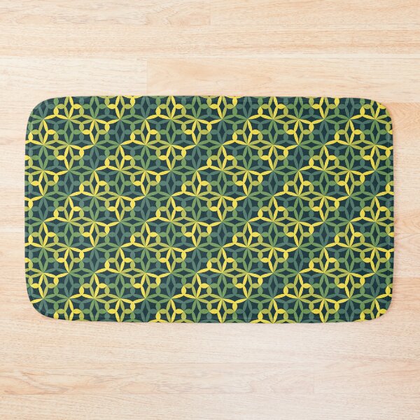 Item preview, Geometric Flower Petal Pattern (Green Yellow) designed and sold by John Uttley.
