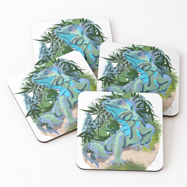 Item preview, Blue iguana designed and sold by orangerinka.