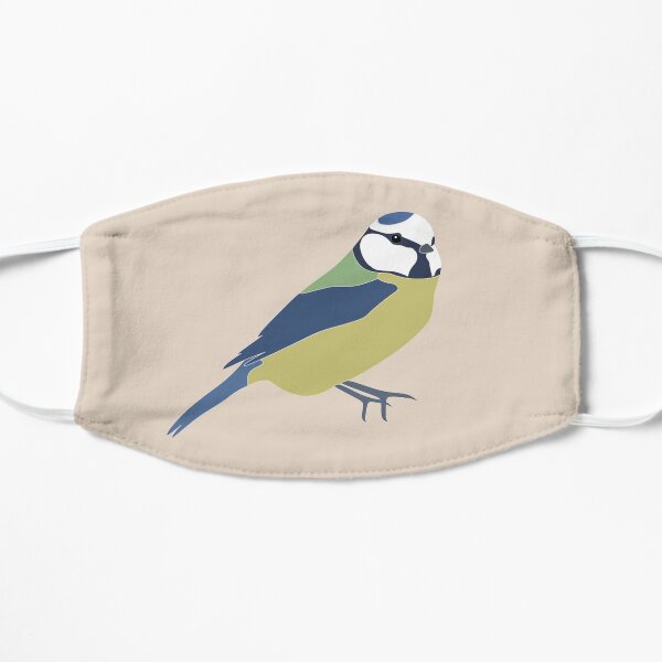 Blue tit Flat Mask