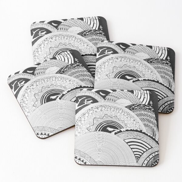 Item preview, monochrome doodle designed and sold by waabiisabii.