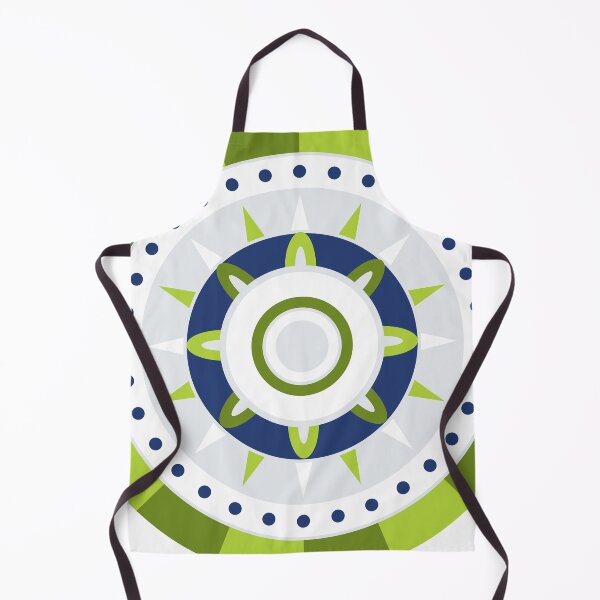 Item preview, Tribal Inspired Circle Pattern | Ornamental round pattern - Green and Blue designed and sold by beanibooi.