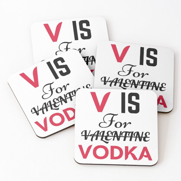 Artikelvorschau, V ist für Vodka Valentine Shirt entworfen und verkauft von Gymmer-Life.