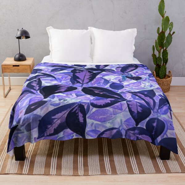 Item preview, Natural leaf pattern with cool blue effect. designed and sold by ZubiyaArt.