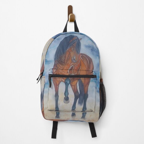 Item preview, Andalusian stallion dancing gouache painting designed and sold by horseaddicted.