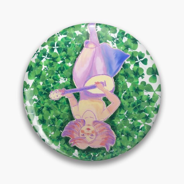 Item preview, Ukulele girl in clover on white designed and sold by orangerinka.