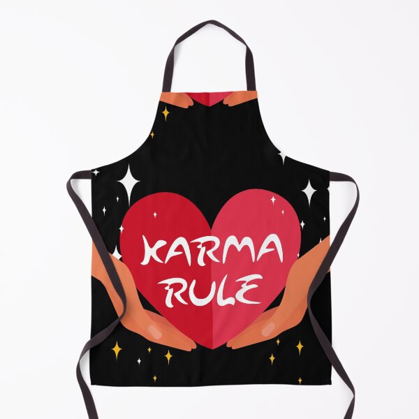 Item preview, Karma Rule - Oriental Style Love Heart Cupping Hands - Red on Black designed and sold by NoMatterLab.