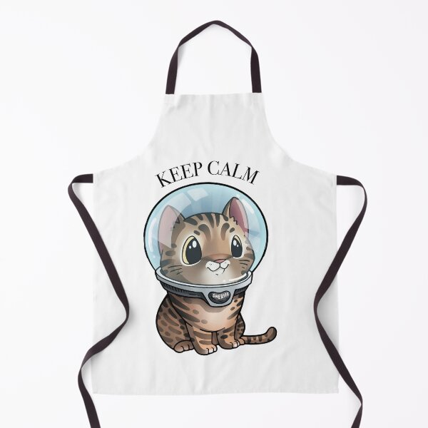 Item preview, Keep Calm Cute Astronaut Cat Illustration designed and sold by DanielKiss02.