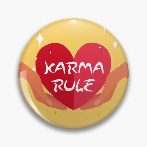 Item preview, Karma Rule - Oriental Style Love Heart Cupping Hands - Red on Yellow designed and sold by NoMatterLab.