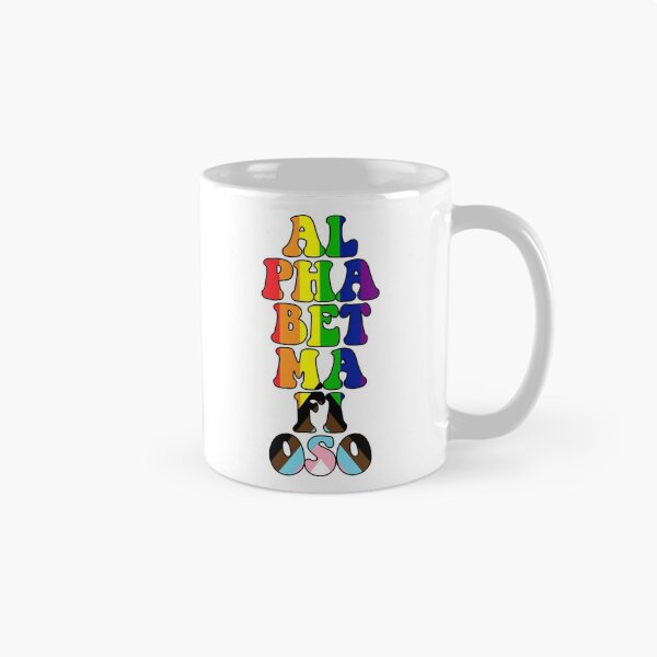 Item preview, Alphabet Mafioso Rainbow LGBTQ Typography designed and sold by Happy Puppy Print On Demand.