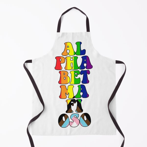 Item preview, Alphabet Mafioso Rainbow LGBTQ Typography designed and sold by Happy Puppy Print On Demand.