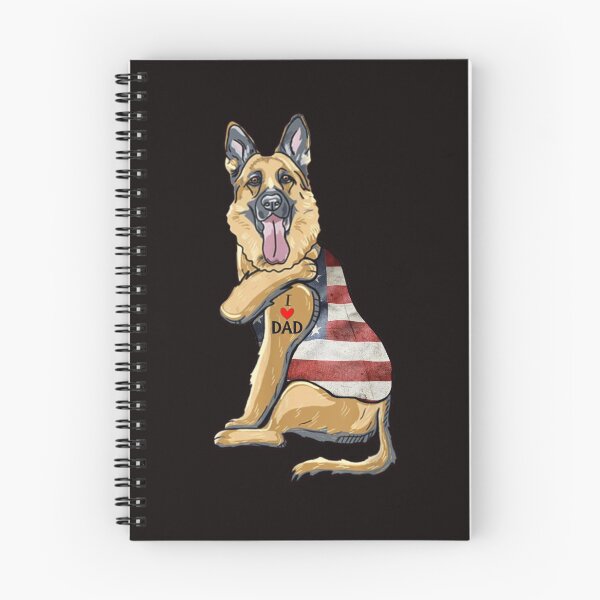 Item preview, German Shepherd Tattoo Dog I Love Dad designed and sold by BiancaMoss51.