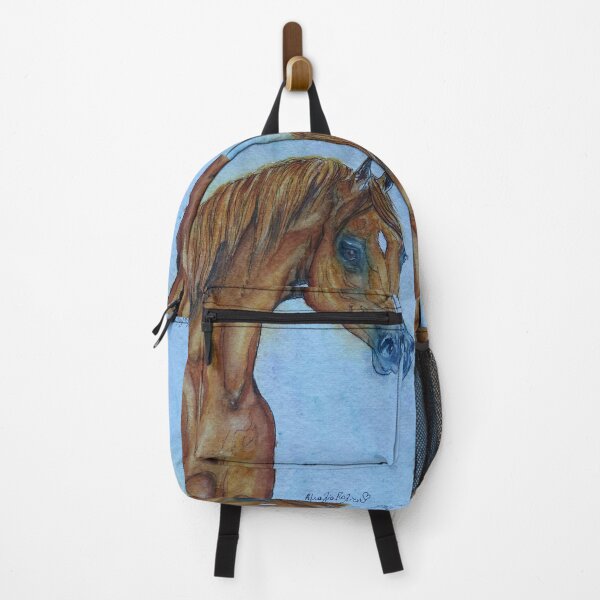Item preview, Arabian horse portait painting designed and sold by horseaddicted.