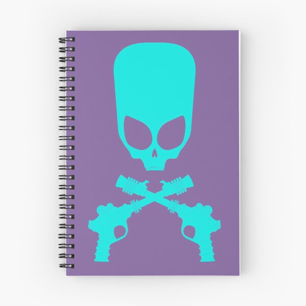Item preview, Alien Skull and Blaster Cyan on Violet designed and sold by PK-inK.