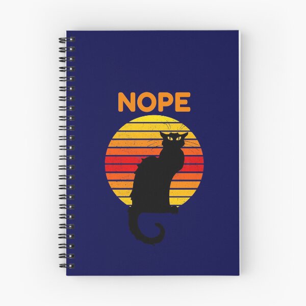 Item preview, Nope Cat Retro Style Gift designed and sold by CatArtStore.