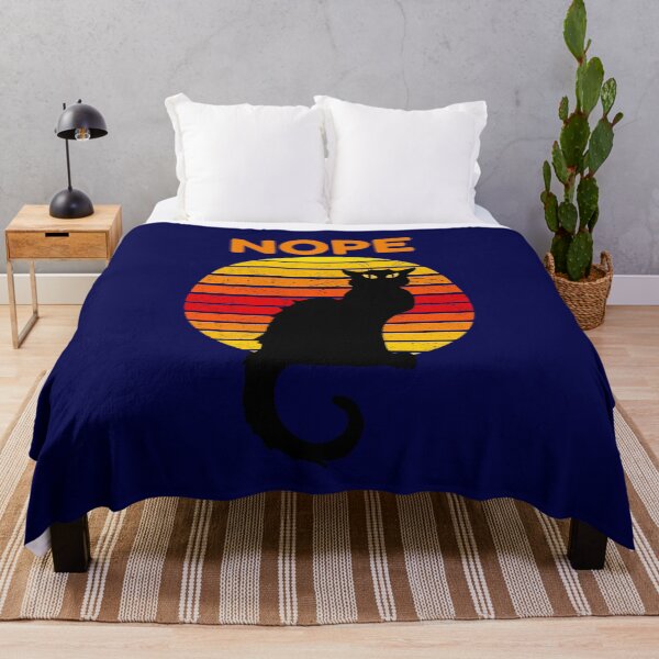 Item preview, Nope Cat Retro Style Gift designed and sold by CatArtStore.