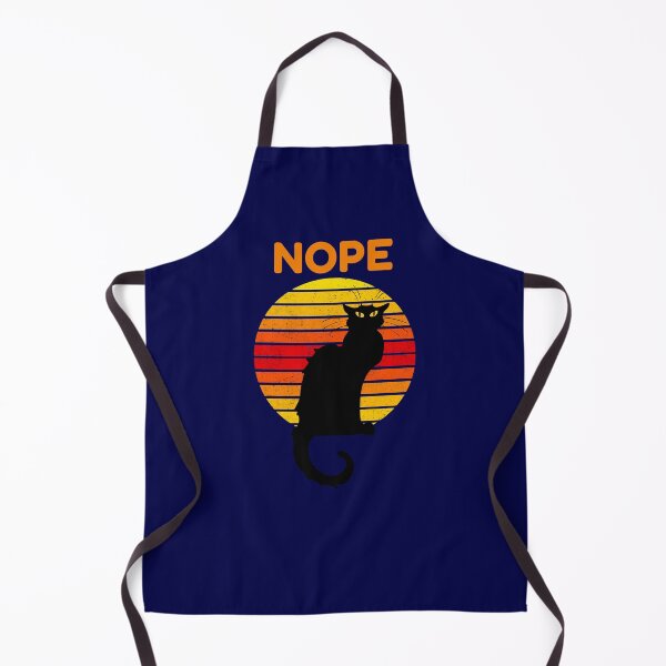 Item preview, Nope Cat Retro Style Gift designed and sold by CatArtStore.